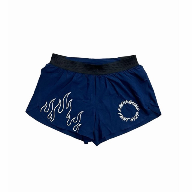 กางเกงวิ่ง เข้มแข็ง V.5 (FIRE ไฟลุกปลุกใจ)รีเฟล็ค  สีกรม NAVY “รุ่นใหม่ล่าสุด มีช่องใส่เจลที่เอว ใส่โทรศัพท์(Promaxได้)