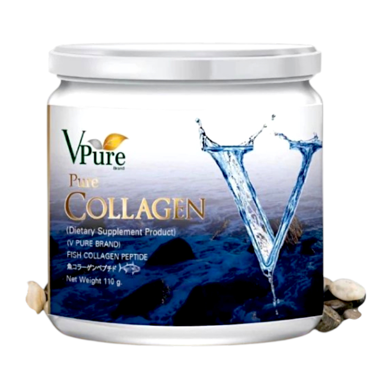 VPURE PURE COLLAGEN 110GM(ผลิตภัณฑ์เสริมอาหาร) ตราวีเพียว รหัส7481 Exp.8/28