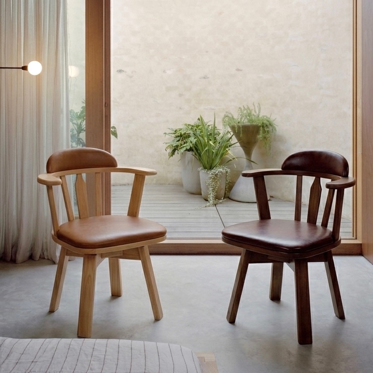 all good เก้าอี้กินข้าว หมุน360 ไม้ยางพารา Lucky Chair SS2026 ผลิตจากไทย สไตล์ญี่ปุ่น