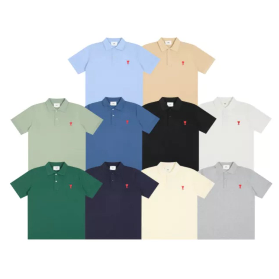 [Cotton100%] AMI Paris เสื้อ Ami Paris De Coeur Polo Tee