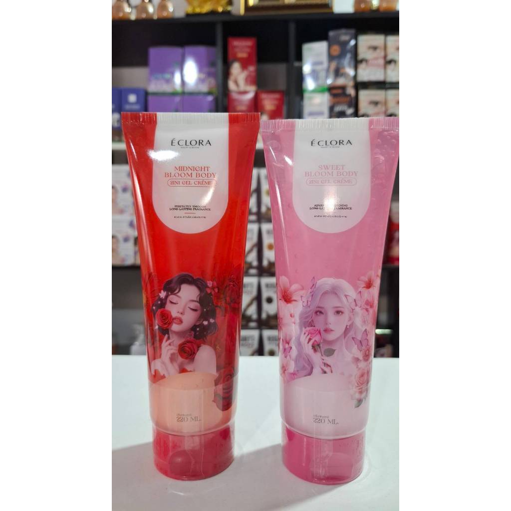 โลชั่น เอ็คโลร่า 2 อิน 1 บอดี้ เจลและครีม ECLORA LOTION 2 IN 1 GEL & LOTION 220 ML โลชั่นน้ำหอม 2 เนื้อ