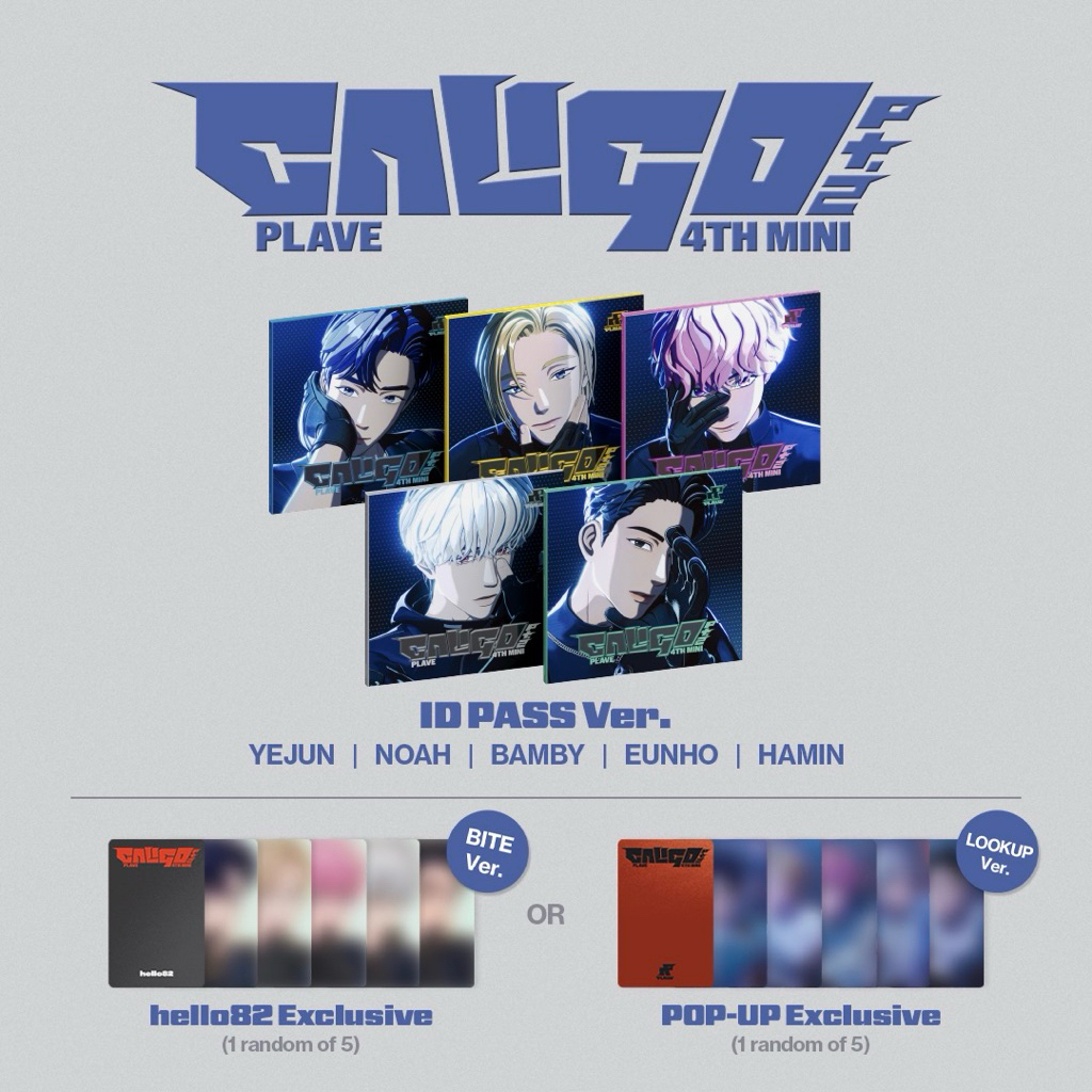 [พร้อมส่ง] PLAVE Caligo Pt.2 - การ์ดอึนโฮ hello82 (ID PASS Ver.)