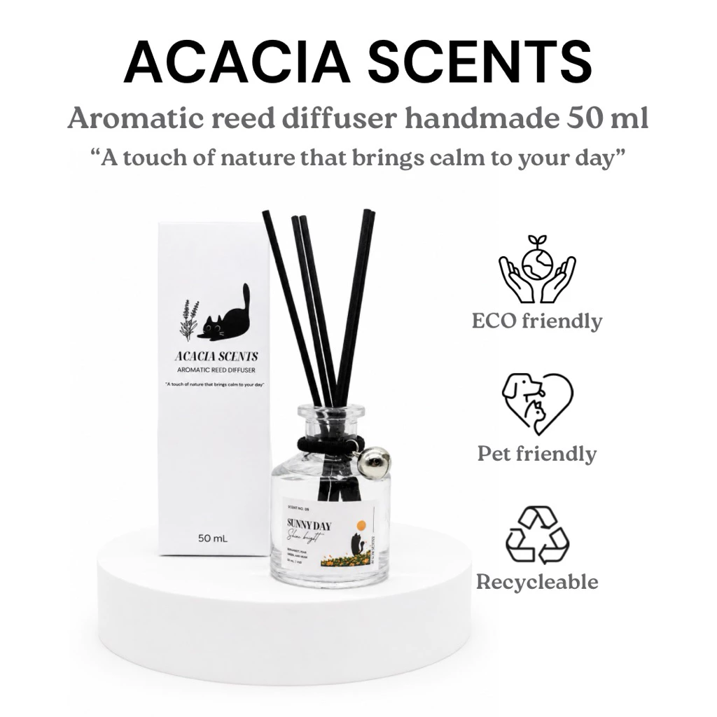 Acacia Scents ก้านไม้หอม ออแกนิค โอบกอดวันของคุณด้วยกลิ่นอายจากธรรมชาติ
