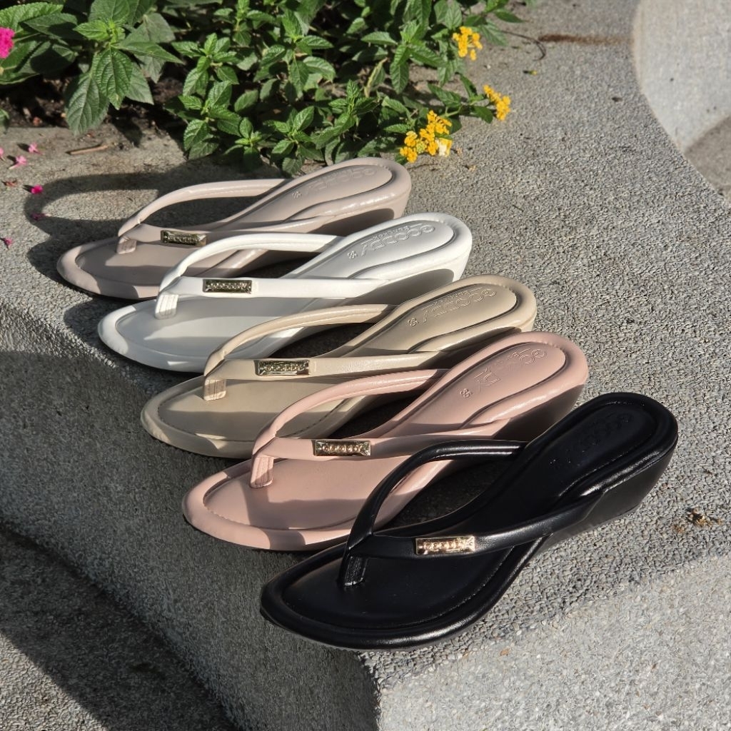 🎉 OHODOODEE 🎉  Charming Cozy Platform Sandals รองเท้าหูหนีบคีบส้นตึกมินิมอลนุ่มสบายเสริมส้นให้ดูเพรียว z7017