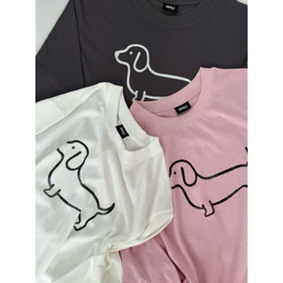 MALI A dog long sleeve T shirt เสื้อยืดแขนยาว ลายสกรีนแตก