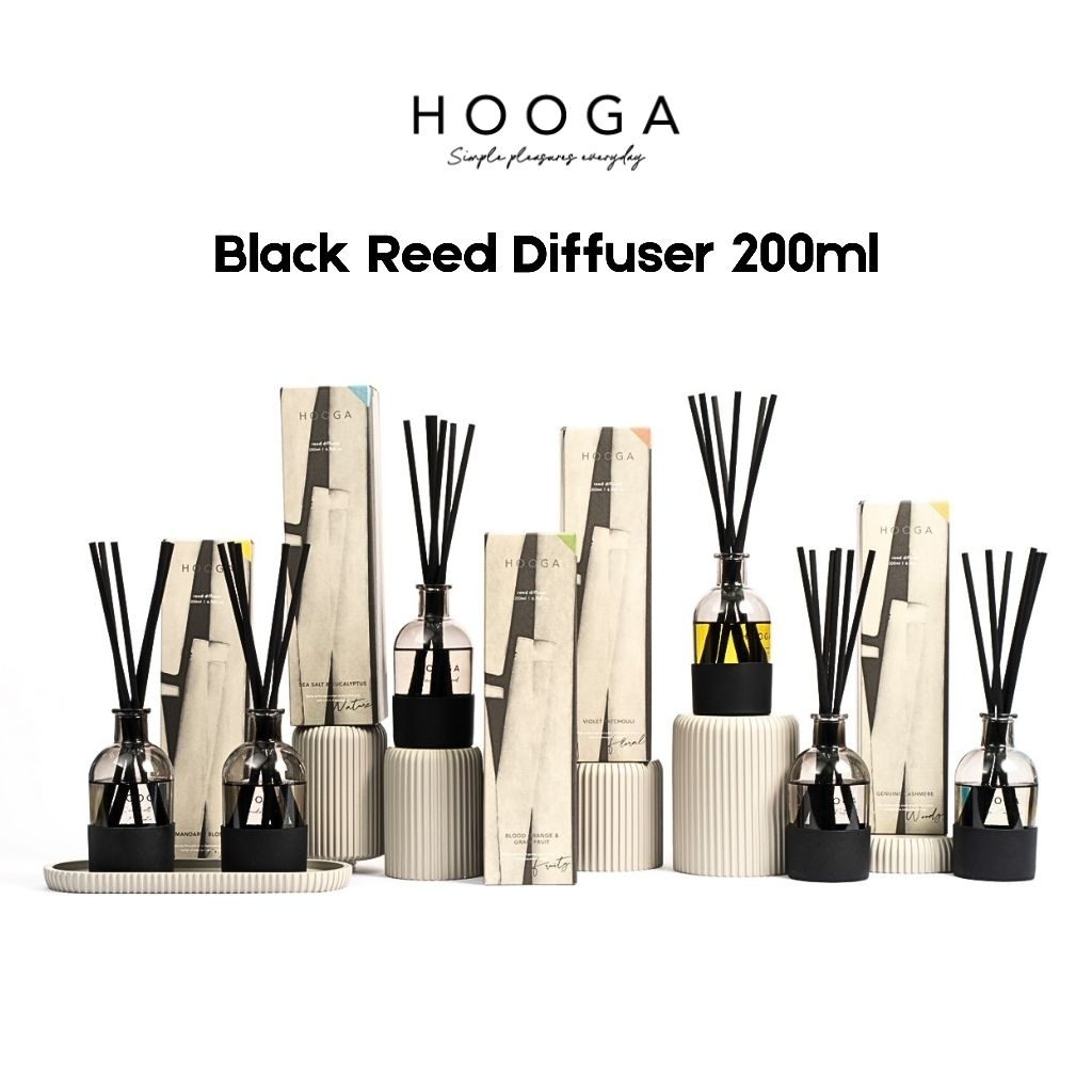 ก้านไม้หอม Hooga Black Series Reed Diffuser 200ml