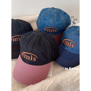 🧢 EMIS หมวกปักลายตัวอักษร รุ่นยอดฮิต น่ารัก ใส่ได้ทุกวัน ผู้ชายก็ใส่ ผู้หญิงก็ใส่ คู่แฟน ของแท้ 100% สแกนตรวจสอบได้