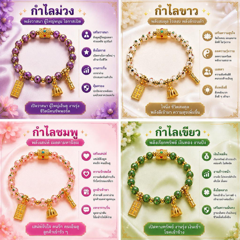 ✨ กำไลสายมู จากวัดลามะชื่อดัง ✨ ใส่แล้วปัง รับทรัพย์ รับโชค เปิดพลังดีให้ชีวิต