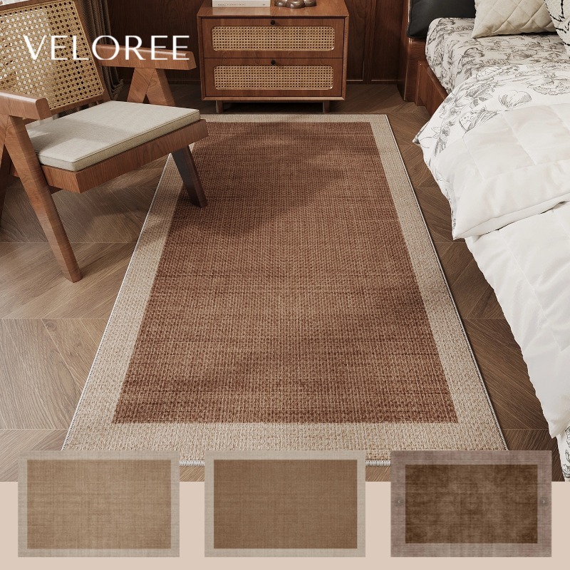 VELOREE พรมปูพื้นห้องนอน แต่งห้องนอนมินิมอล หนานุ่ม กันลื่น พรม ขนาดใหญ่ ผ้าแคชเมียร์เทียม 160/200/230 ซม.