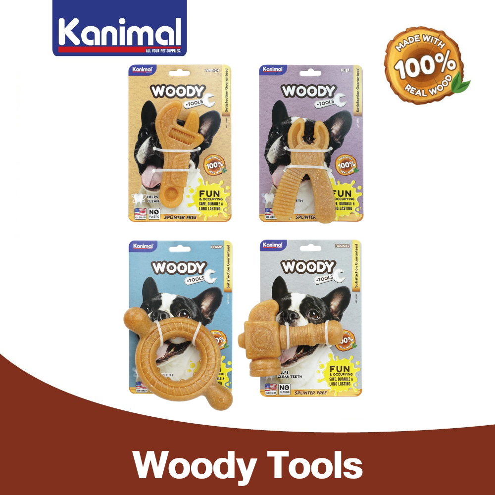 Kanimal Woody Tools ของเล่นสุนัข ของเล่นไม้ ช่วยขัดฟัน สำหรับสุนัขทุกสายพันธุ์