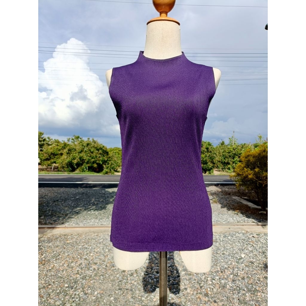 🇯🇵 Purple Pleats Top size M-L 🇯🇵