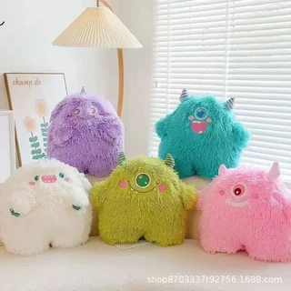 (DD shöp) ตุ๊กตามอนสเตอร์ก้อนขน Fluffy Monster นุ่มนิ่ม สำหรับตกแต่งห้อง