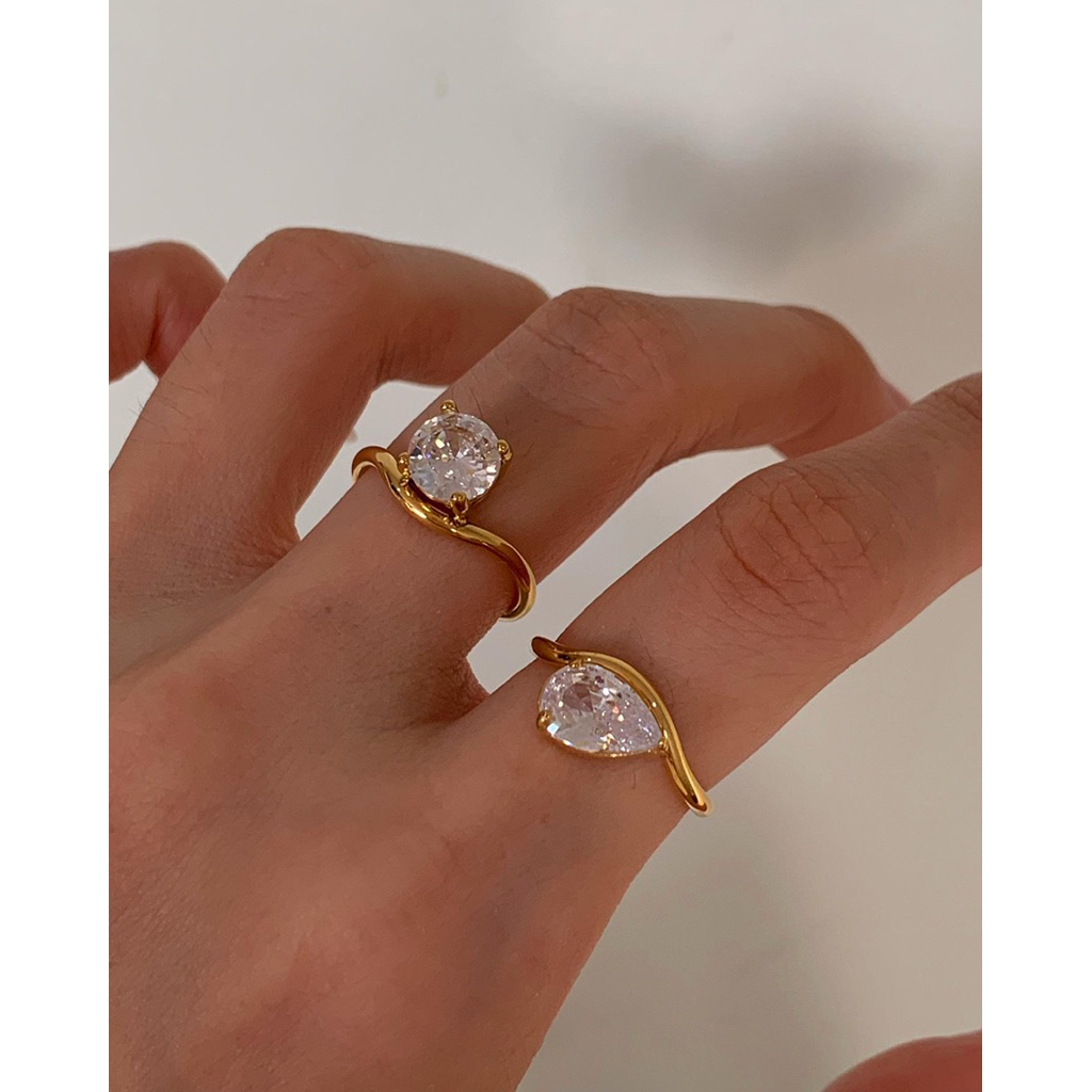 แหวนสเตนเลส waterproof กันน้ำ HER OBJECTIVE_HER PHOEBE/MABEL RING