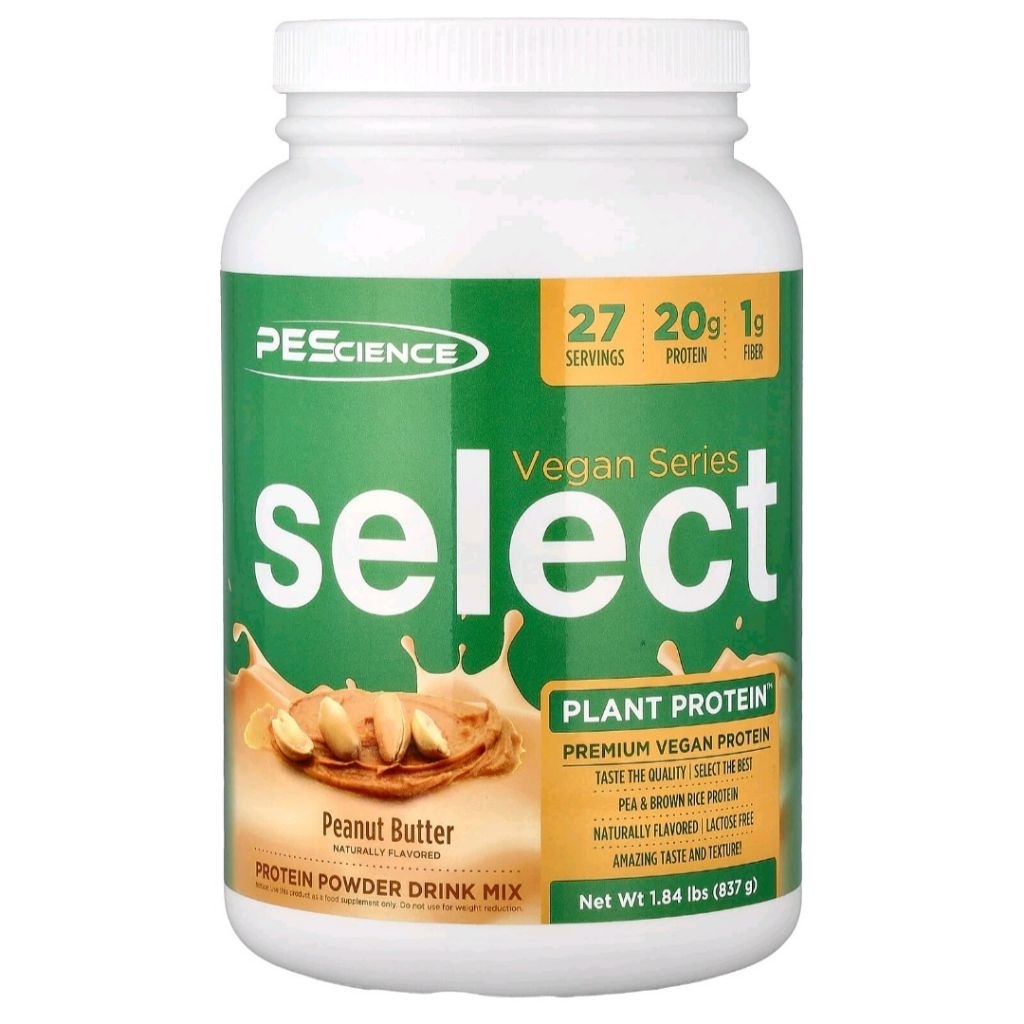 PEScience, Vegan Series, Select Plant Protein, PeanutButter, 1.84 lbs (837 g)