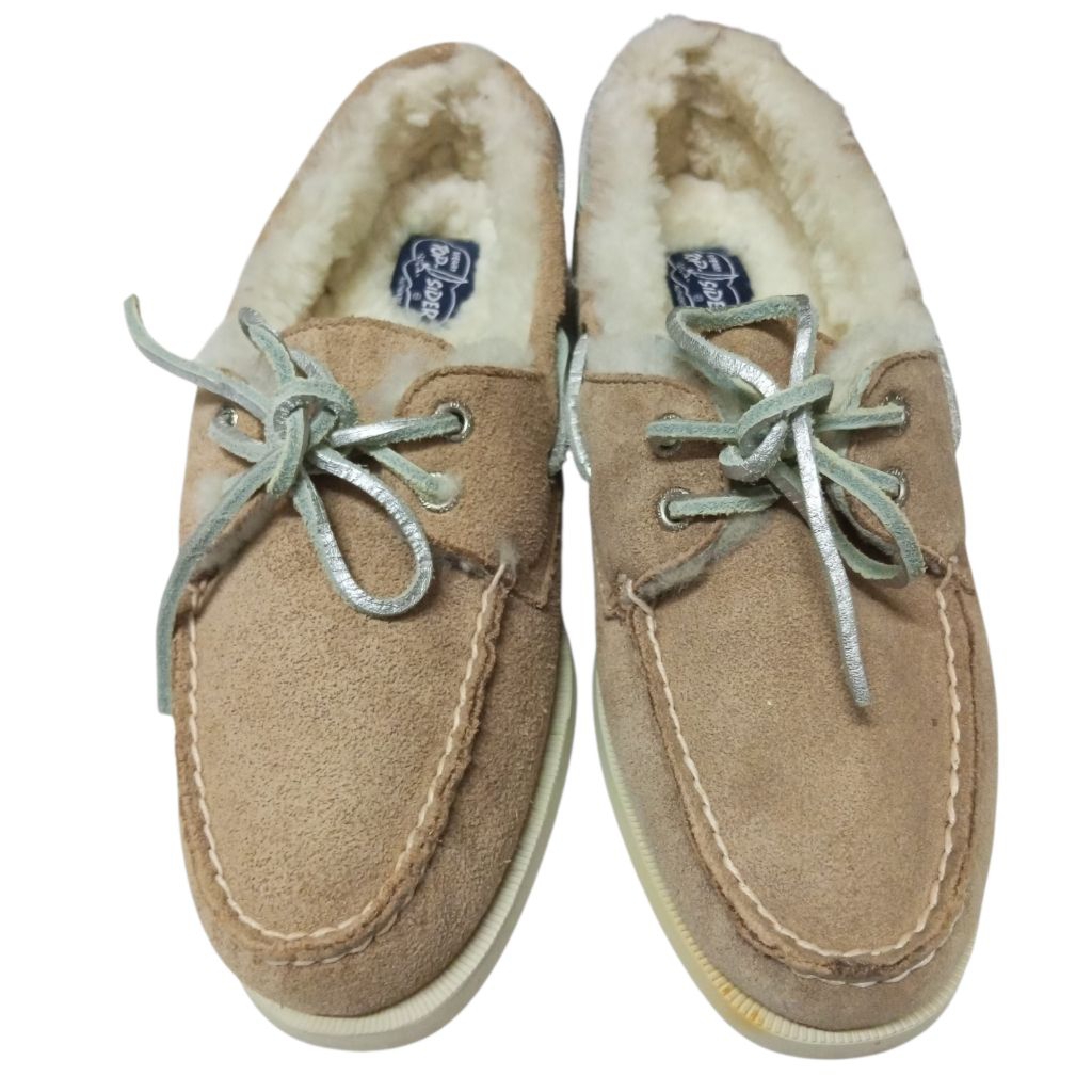 รองเท้าหนังกลับบุขนแบรนด์ Sperry Top-Sider (Size 8)  แบรนด์เกาหลี มือสอง สภาพดี *อ่านรายละเอียด👇ก่อน