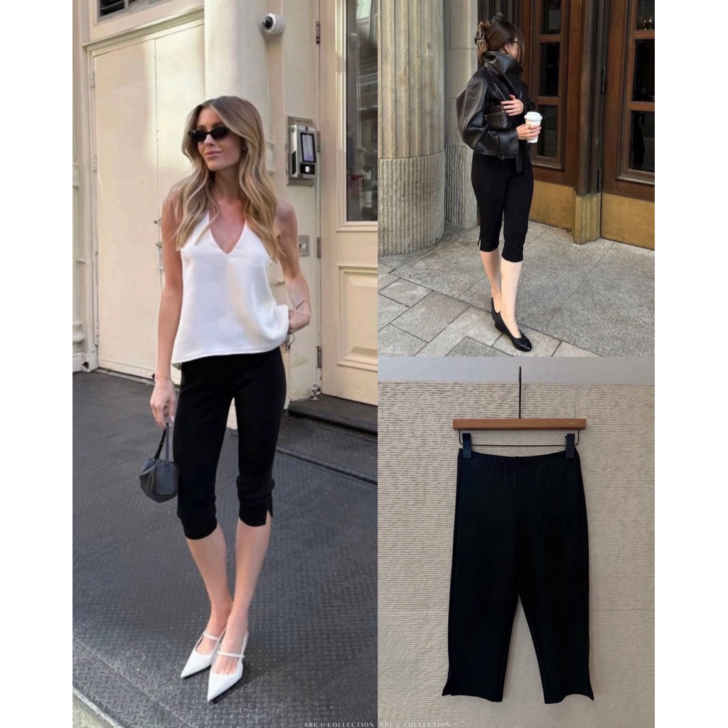 🖤New Capri Pants กางเกงคาปริเนื้อผ้าแน่นยืดหยุ่น🖤Are-U collection