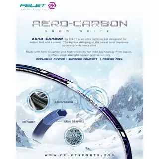 🔥ใหม่ล่าสุด🔥🏸✨ FELET AERO CARBON ✨🏸 🔥 “ไม้ที่ ‘น้องครีม’ บุศนันทน์ เลือกใช้!” 🔥