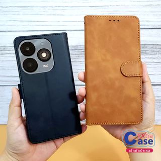 Case เคสฝาพับSamsung A06 A07 A02 A02S A03 A03S A04S A12(5G) A13(4G) A13(5G) A20 A23 A22 มีช่องใส่การ์ด มีตัวล็อกแม่เหล็ก