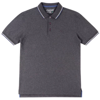OASIS เสื้อโปโล ผู้ชาย โปโล แขนสั้น รุ่น MPSV-1800 ผ้าคอตตอน สแปนเดกซ์ ผ้านุ่ม ไม่ย้วย ดำ