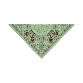 (DROP 2) PAISLEY BANDANA SCARF - GREEN