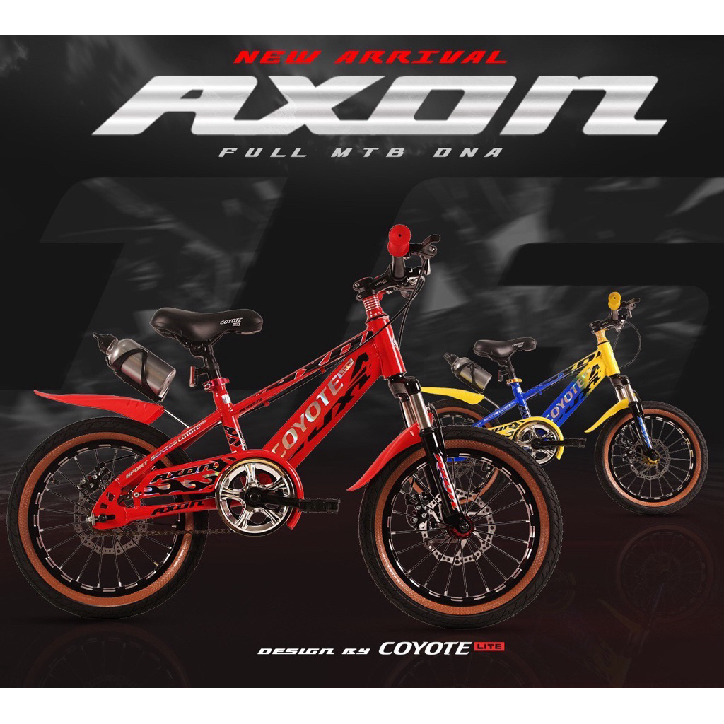 จักรยานเสาภูเขาเด็กมีโช้คหน้า COYOTE AXON 16”