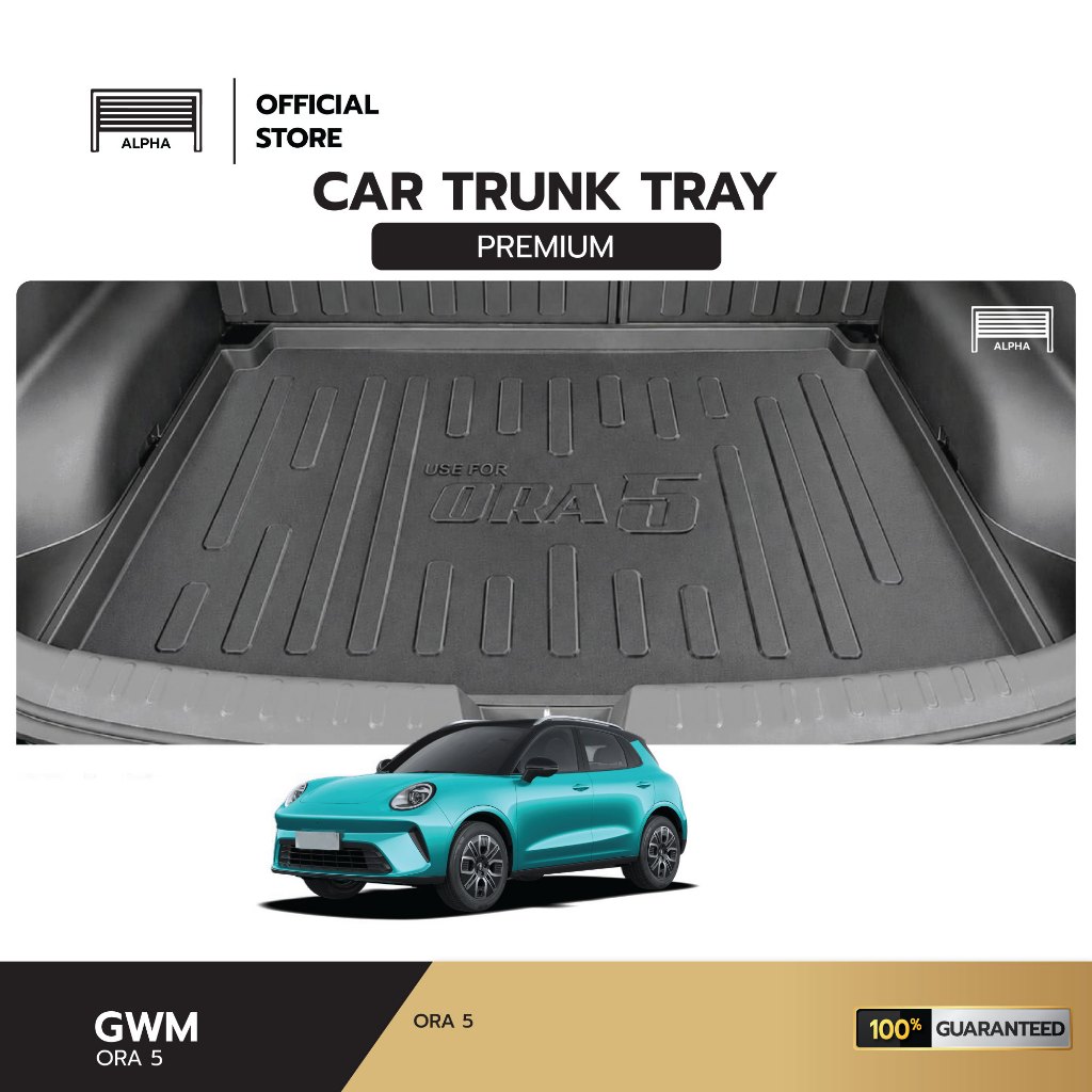 ถาดท้ายรถยนต์ GWM ORA 5 วัสดุเกรดพรีเมี่ยม ไม่มีกลิ่นเหม็น สินค้าผลิตไทย
