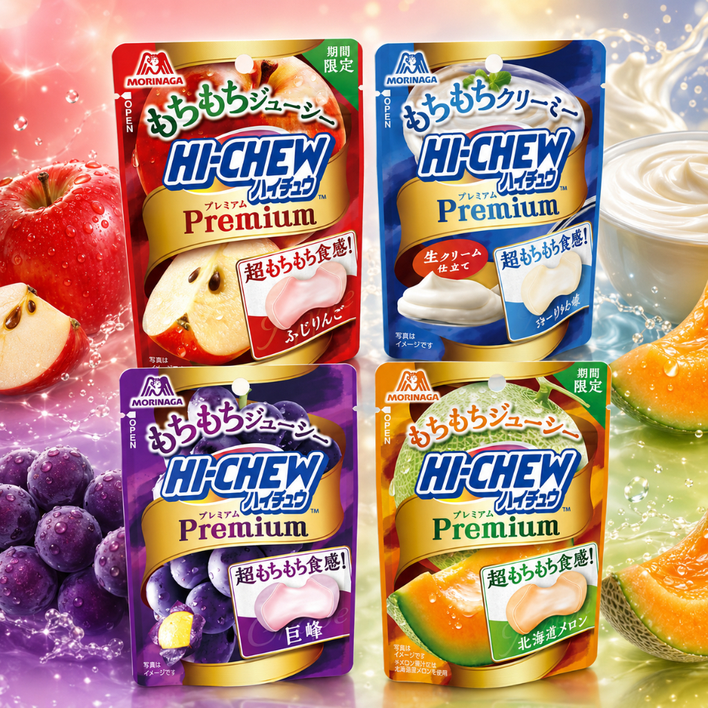 LIMITED SALE✨MORINAGA Hi-Chew Premium Chewy Candy/Yogurt/kyoho/Hokkaido Melon (Direct from Japan)