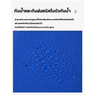 💥ส่งเชือก💥PVC ผ้าใบกันแดดฝนขนาด 2x2~8x10 ม (มีตาไก่) ทนทานต่อการเสียดสีและรอยขีดข่วน ผ้ายางกันน้ำ