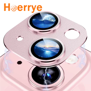 Hoerrye พร้อมตัวป้องกันเลนส์กล้อง iPhone 15 /15 Plus กระจกโปร่งใส 17 /16 ฝาครอบหน้าจอกล้องด้านหลังกระจกนิรภัยโลหะ HD