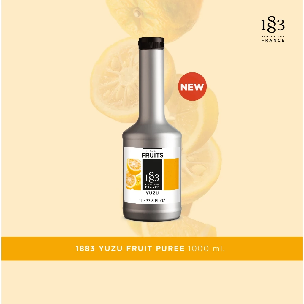 1883 เพียวเร่ ยูซุ สำหรับเมนูโซดา สมูทตี้ | YUZU FRUITS PUREE 1000 ml. (SKU 6906)