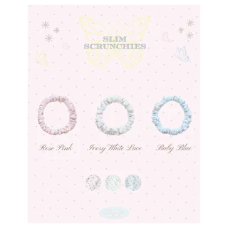 grandmamade scrunchies ยางรัดผมโดนัท ยางมัดผม / whimsical rose garden / pointelle scrunchies