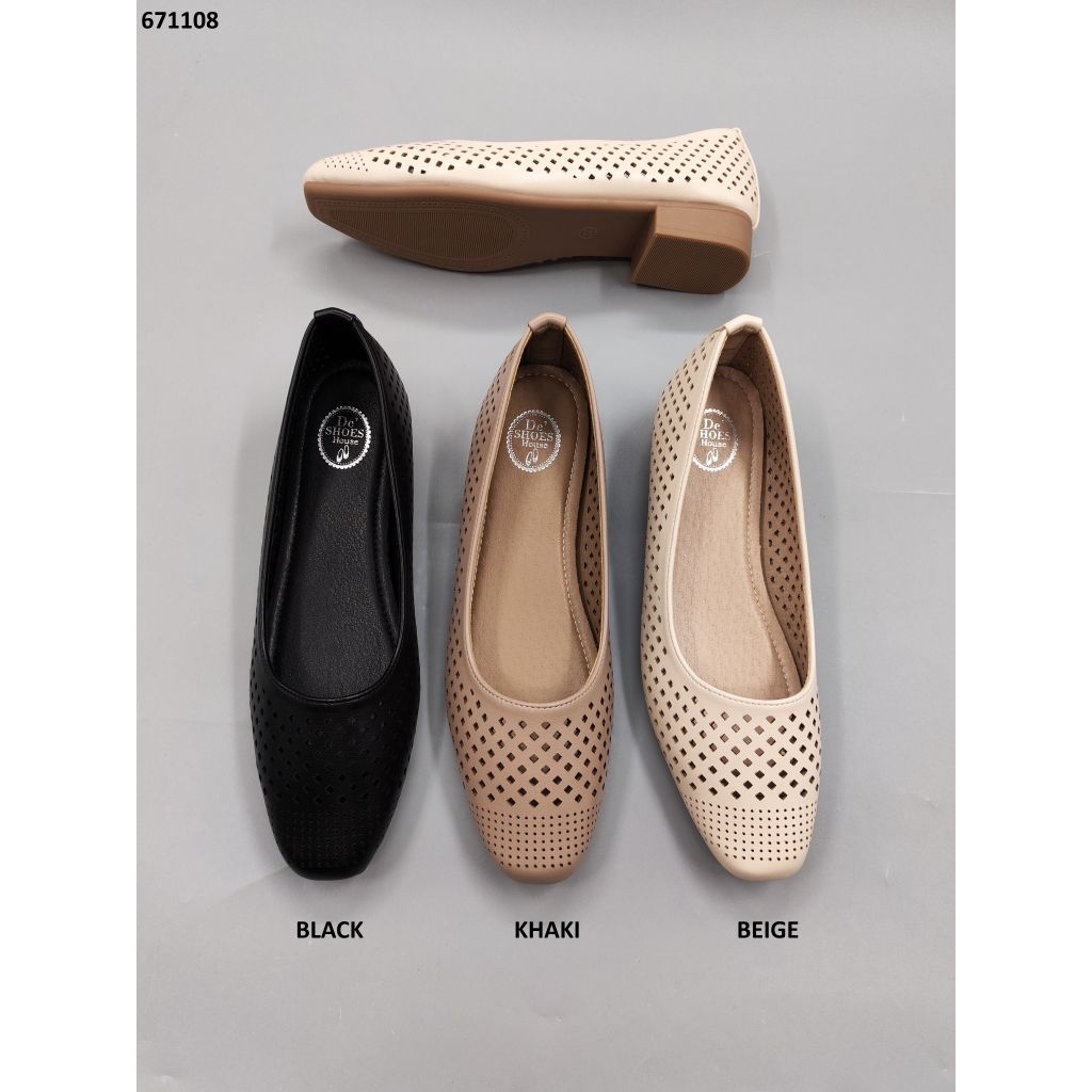 รองเท้าคัชชู Luna Shoe size 36-41 หนังฉลุ ระบายอากาศ ไม่อับเท้า