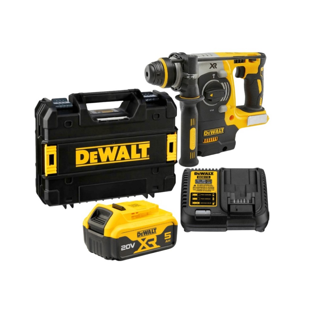 DEWALT ชุดสว่านโรตารี่18V รุ่น DCH273P1T-B1 (พร้อมแบตและแท่นชาร์จ)