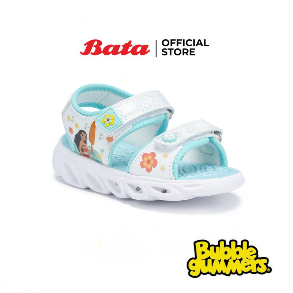 Bata บาจา BBG รองเท้าส้นแบน รัดส้น ลำลอง สำหรับเด็กผู้หญิง รุ่น MOANA DUST_G126 สีขาว 1511360