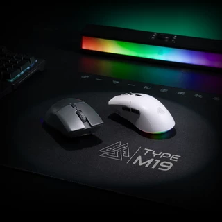 EGA Type M19 Silent Click L/R Gaming Mouse 6 ปุ่ม มาพร้อมไฟ RGB ปรับ DPI สูงสูด 2400 [รับประกัน 2 ปี]