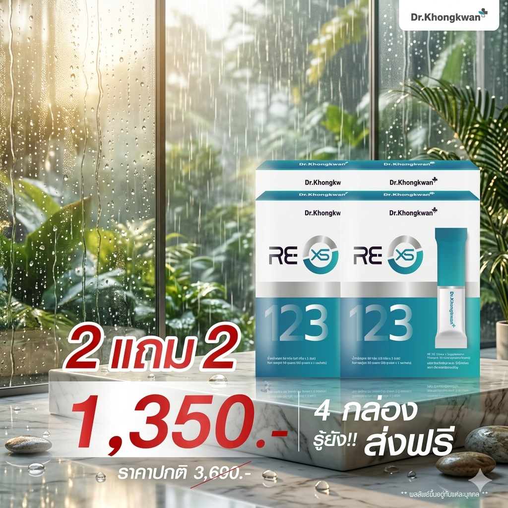 RE XS รี เอ็กซ์เอส Dr.khongkwan ดร.ของขวัญ 3 Day Program 1 กล่องมี 3 ซอง