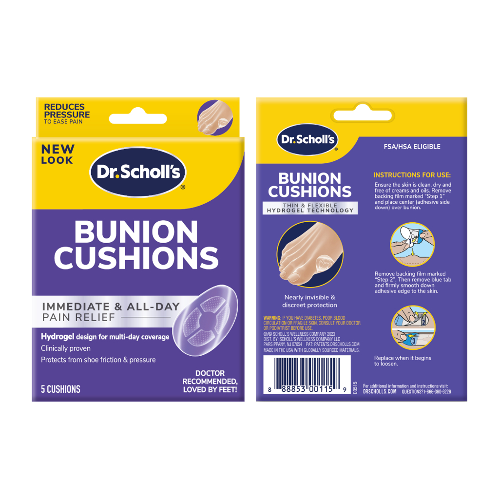 Dr. Scholl's وسادات هيدروجيل لبروز إبهام القدم — صورة 2