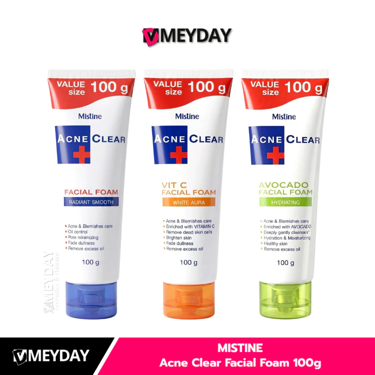 Mistine Acne Clear Facial Foam มิสทิน แอคเน่ เคลียร์ เฟเชี่ยล โฟมล้างหน้า 100กรัม