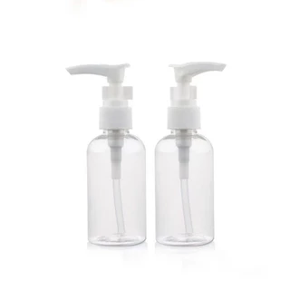 ขวดแบ่งเครื่องสำอางแบบปั๊ม ขวดใสใส่โลชั่น ครีม เจล แชมพู รีฟิลได้ 50ML/100ML