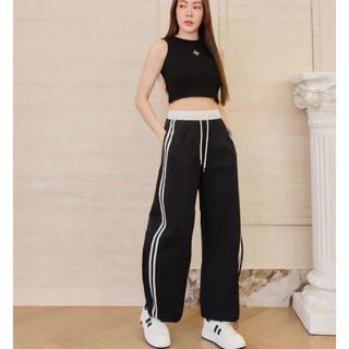 กางเกงขายาวแถบคู่ SORA ACTIVE — SPORT BARREL PANTS 🤍
