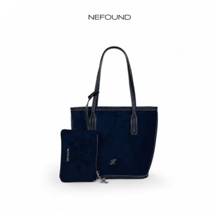 NF25043 NEFOUND กระเป๋า Mini tote รุ่น Bestie bag หนังกลับ Premium ขึ้นทรง พร้อมใบเล็ก