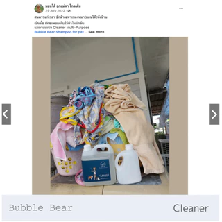 BubbleBear Cleaner น้ำยาทำความสะอาดอเนกประสงค์ เช็ด ล้าง ถูพื้น ซักผ้า ฆ่าเชื้อโรค กำจัดกลิ่นรบกวน ดับกลิ่นได้สนิท