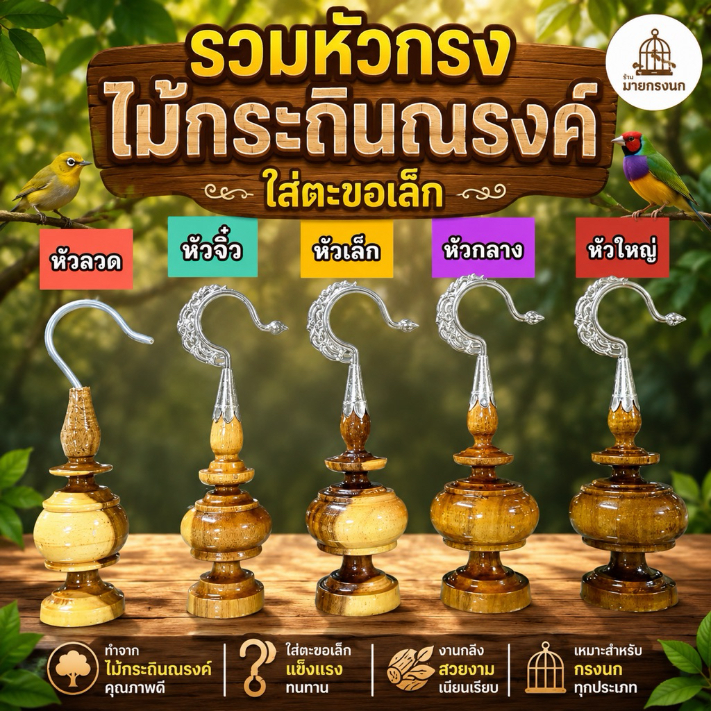 💥ขายดี💥หัวไม้กระถินณรงค์+ตะขอเล็ก📌