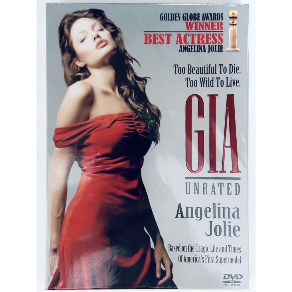 DVD ปกสวม : GIA (1998) Unrated  " Angelina Jolie, Elizabeth Mitchell "