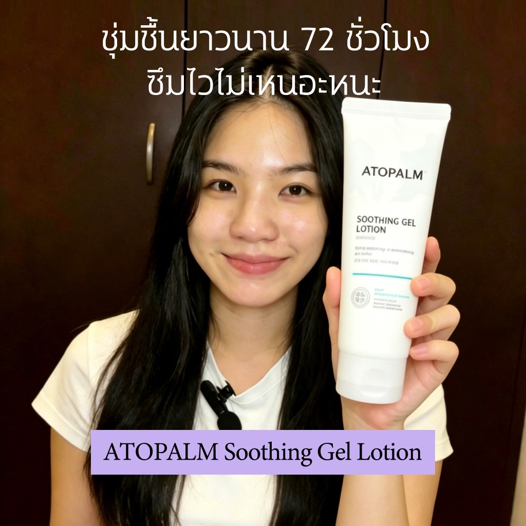 แท้💯พร้อมส่ง ATOPALM Soothing Gel Lotion 120mL โลชั่นเนื้อเจลสูตรอ่อนโยน ซึมเร็ว ปลอดภัยกับผิวเด็กและผิวแพ้ง่าย