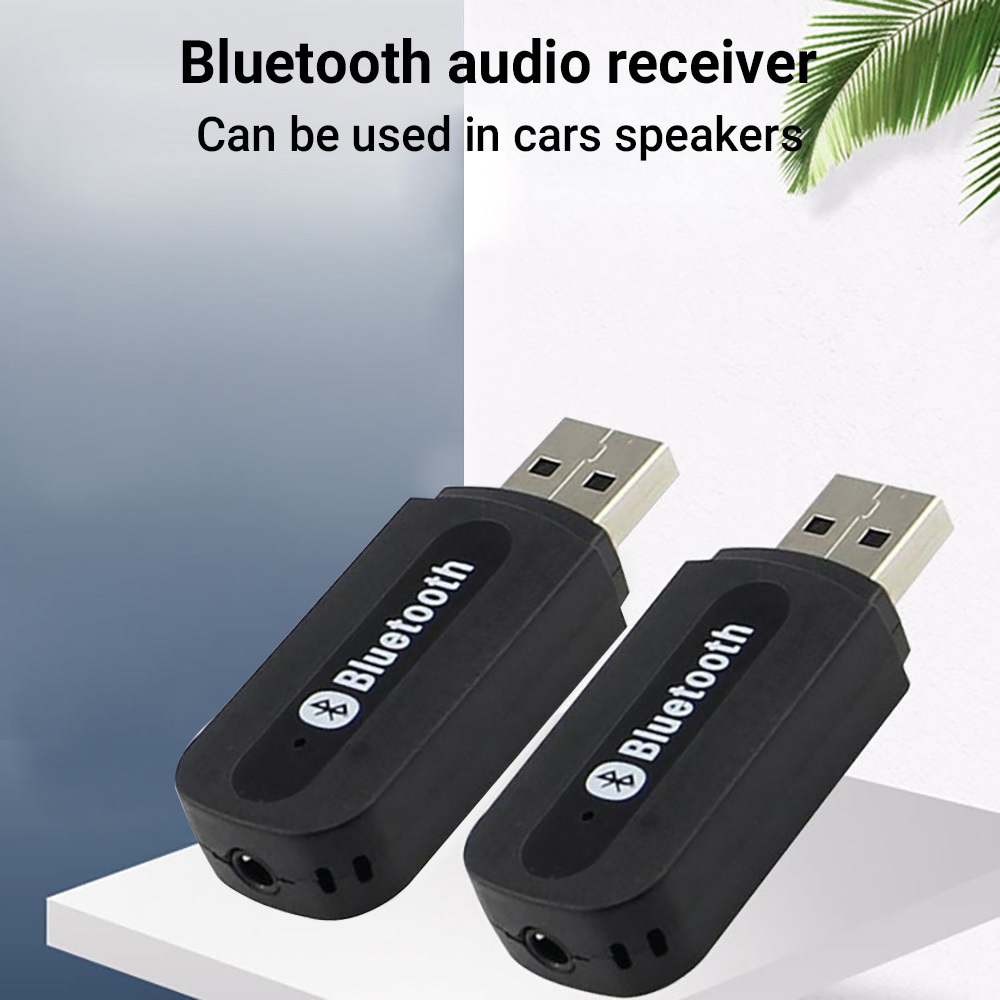 อุปกรณ์รับสัญญาณเสียง Bluetooth 4.0 ผ่าน USB สำหรับรถยนต์/วิทยุ – ระยะรับส่งสัญญาณ 10 เมตร, รองรับการเชื่อมต่อ AUX 3.5 ม