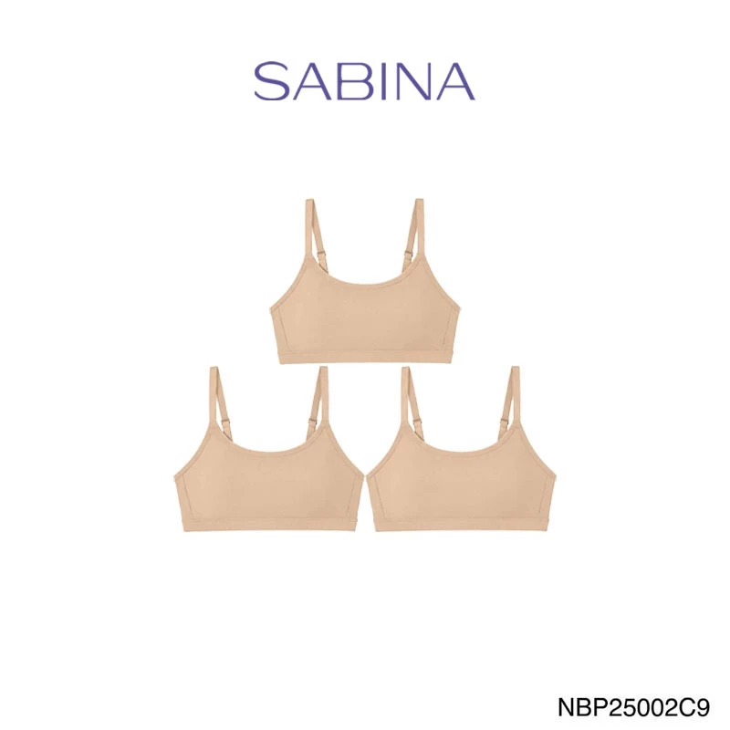 [Online Exclusive] (Set 3 ชิ้น) Sabina Personal Zero Cup Level 1 เสื้อชั้นใน ไร้โครง รหัส NBP25002C9 สีเนื้อ