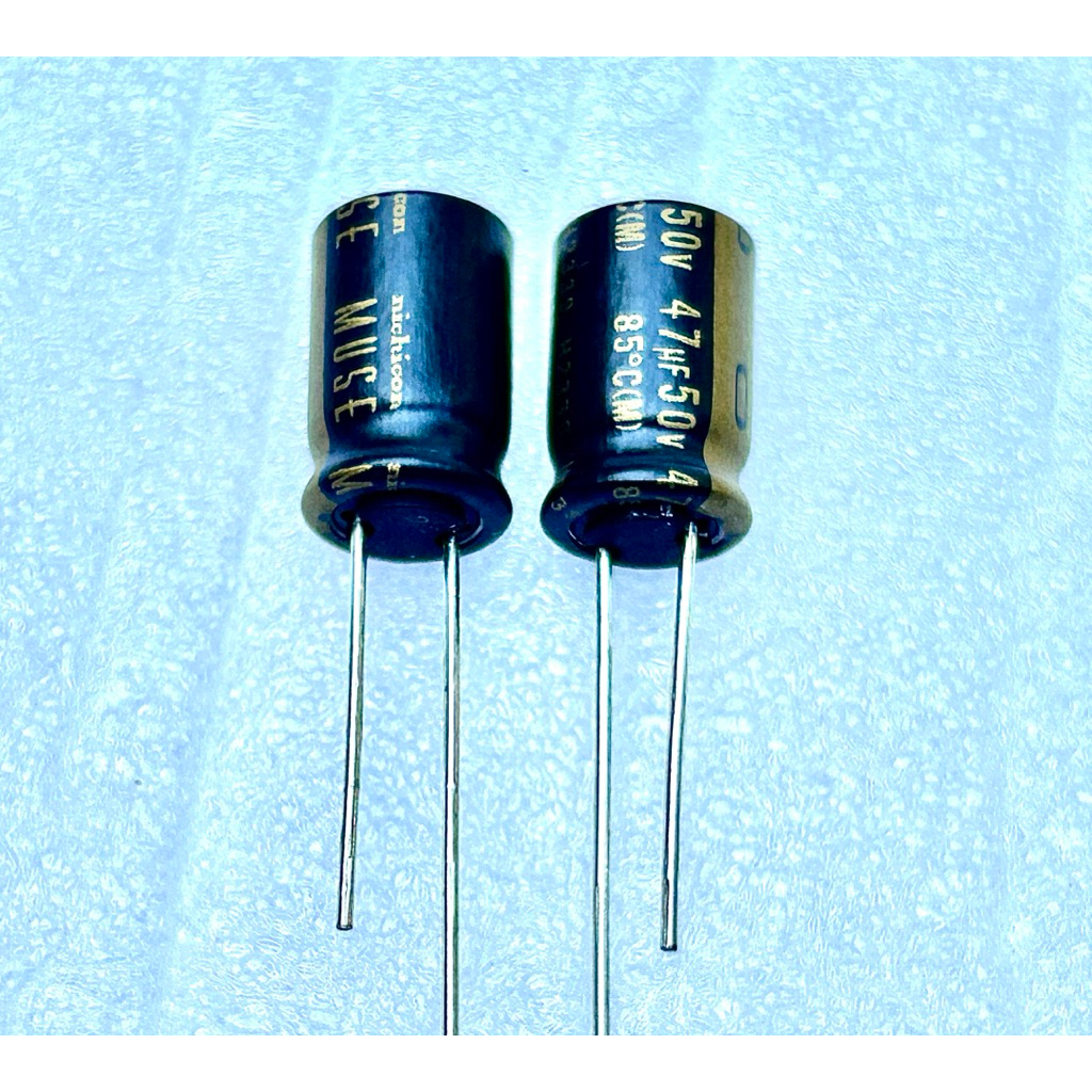 Capacitor คาปาซิเตอร์ 47uF 50v 22uF50v MUSE AudioGrade Nichicon ราคาต่อ1ชิ้น