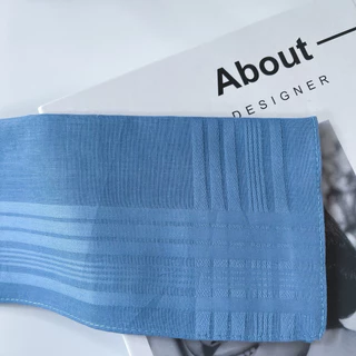 ผ้าเช็ดหน้าฝ้ายแท้ 100% สีเข้ม นุ่ม ซับน้ำดี แห้งไว ขนาด 41 ซม. [CT-40]