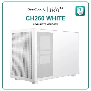 เคสคอมพิวเตอร์ DEEPCOOL - PC CASE M-ATX CH260 / CH260 WHITE รับประกันสินค้า 1 ปี